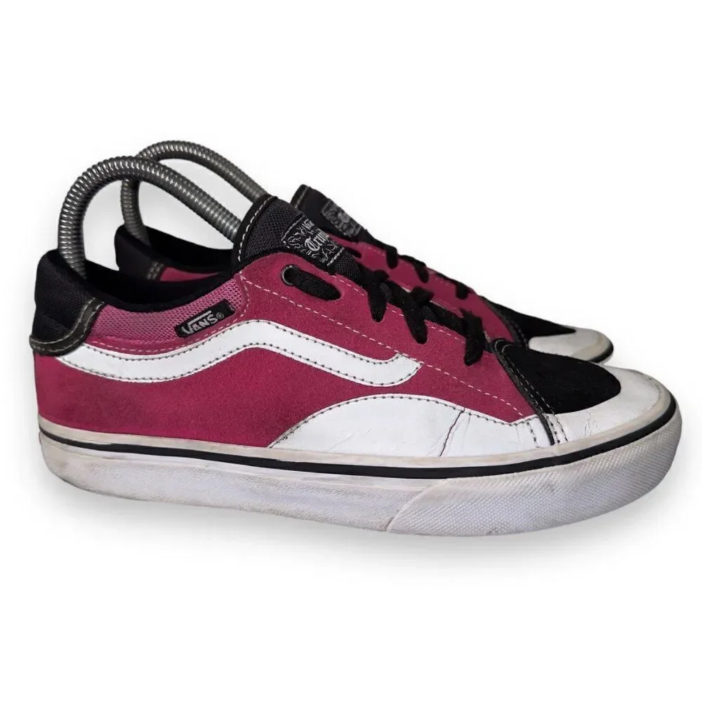 Vans TNT Advanced Prototype Skate Sneakers Pink / Black /‎ White Youth 5